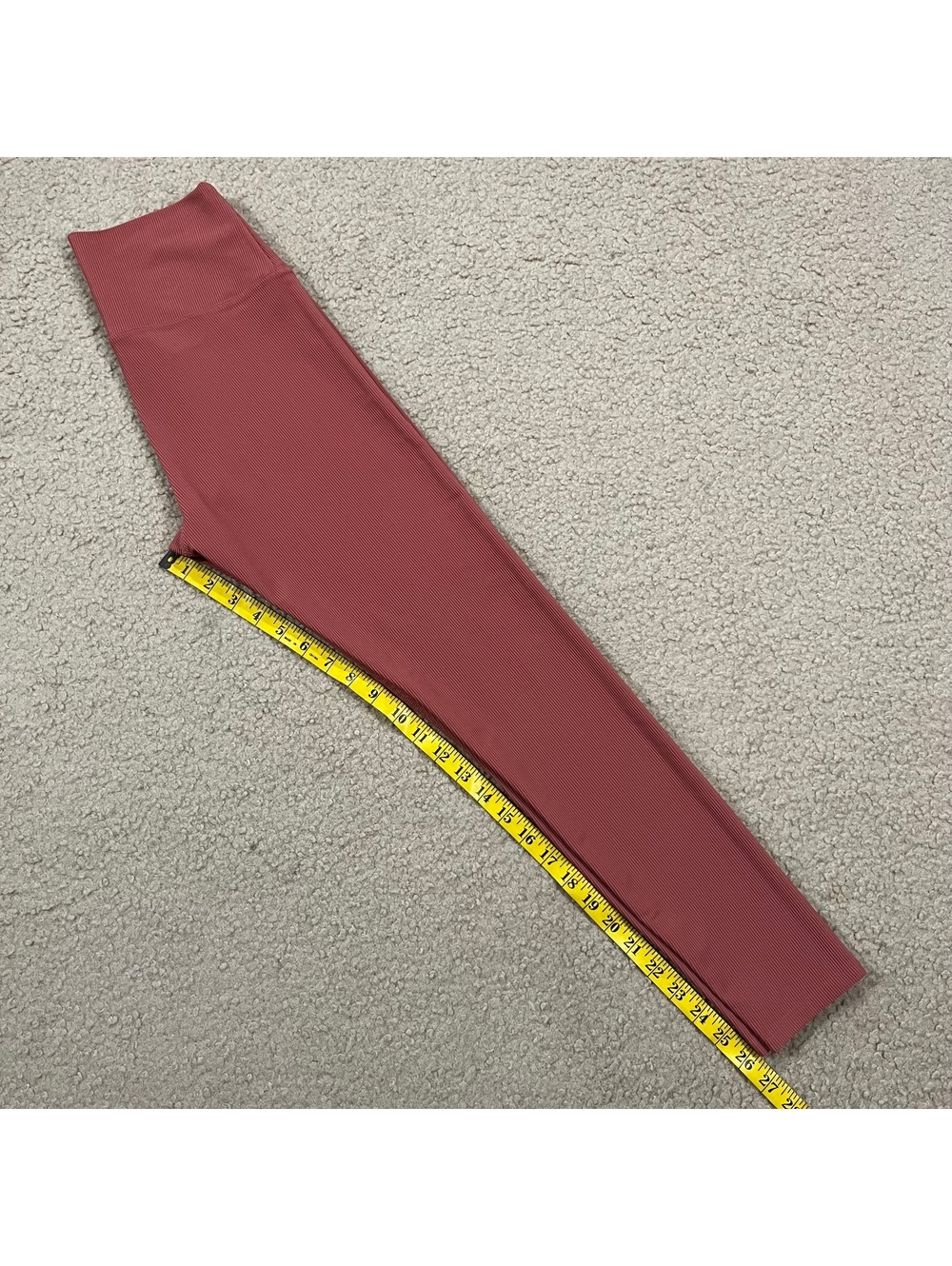 Beach Riot Pink Rib High Rise Leggings Size Medium - Picture 7 of 7